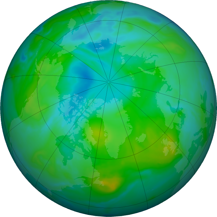Arctic ozone map for 18 August 2017